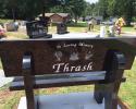 Customize your cemetery bench with a laser etching..