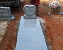 Heart with granite slab.